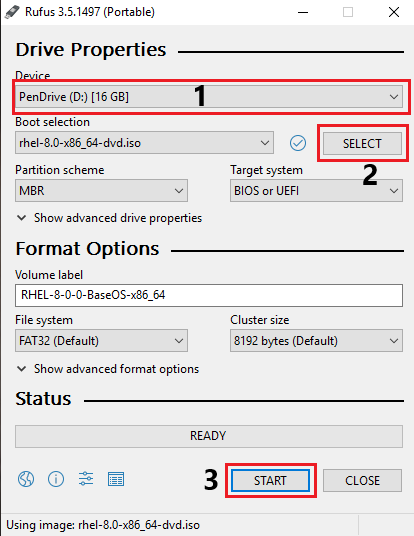 rhel 8 bootable usb