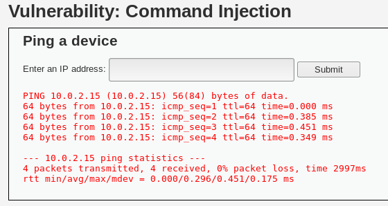 command injection vulnerability