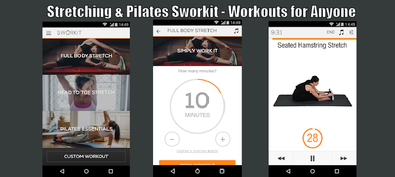 Stretching & Pilates Sworkit - Workouts for Anyone
