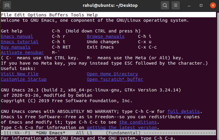 linux command line text editor