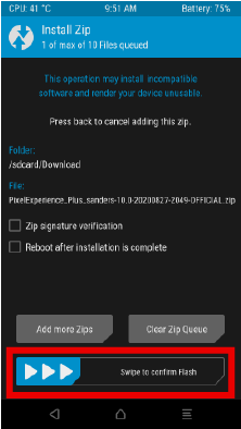 Pixel Experience ROM confirm flash