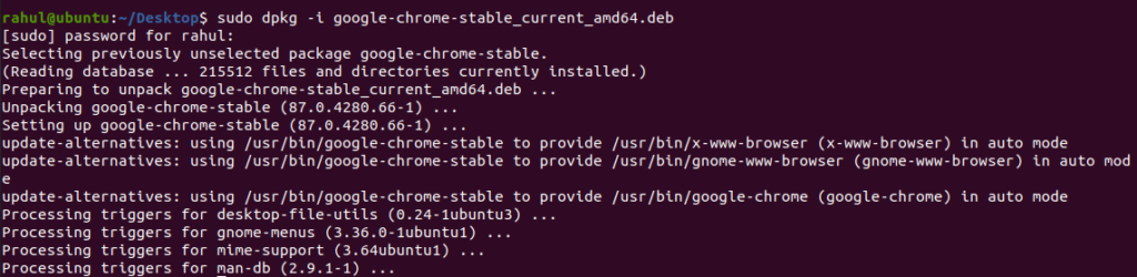 install chrome ubuntu 20.04