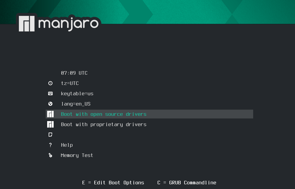Booting Manjaro Linux to install manjaro