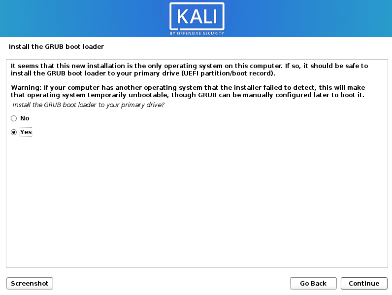 install kali linux on vmware