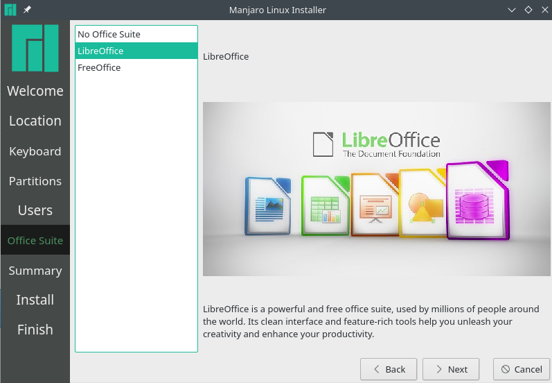 Install Office suite application