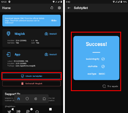 SafetyNet Check Magisk