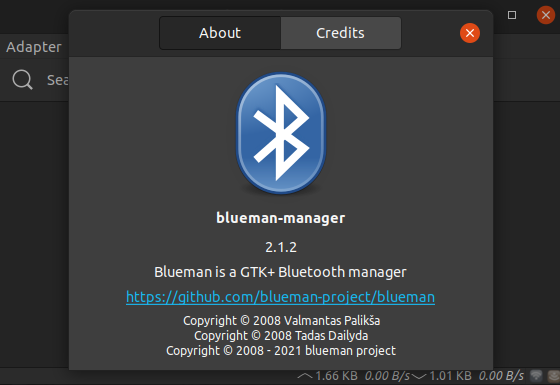 Blueman About Info