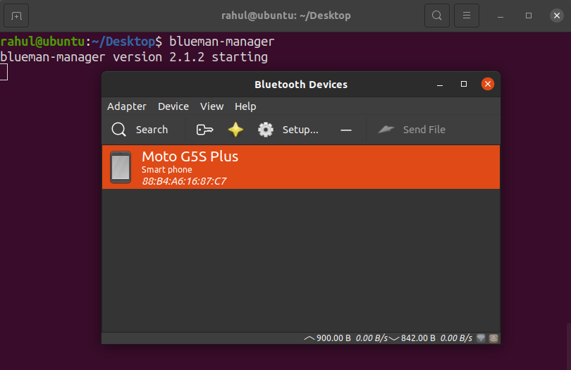 Connecting Phone to Ubuntu using Blueman