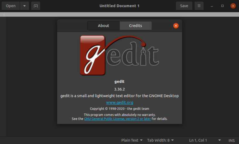 ubuntu install gedit