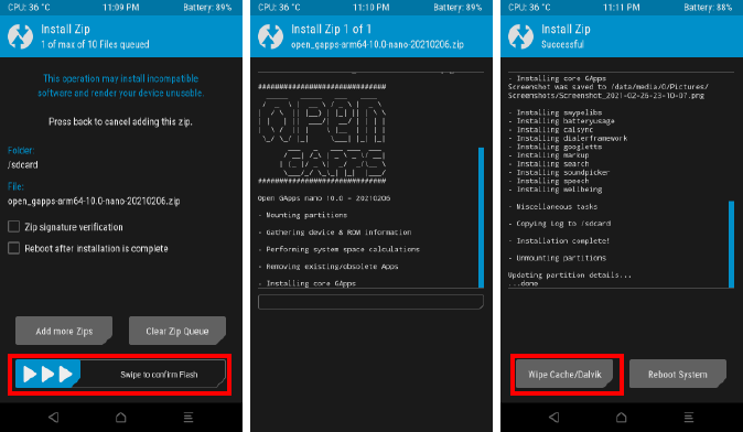 Flashing Gapps through TWRP after installing havoc os