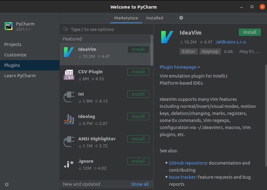 Install Additional Plugins in PyCharm