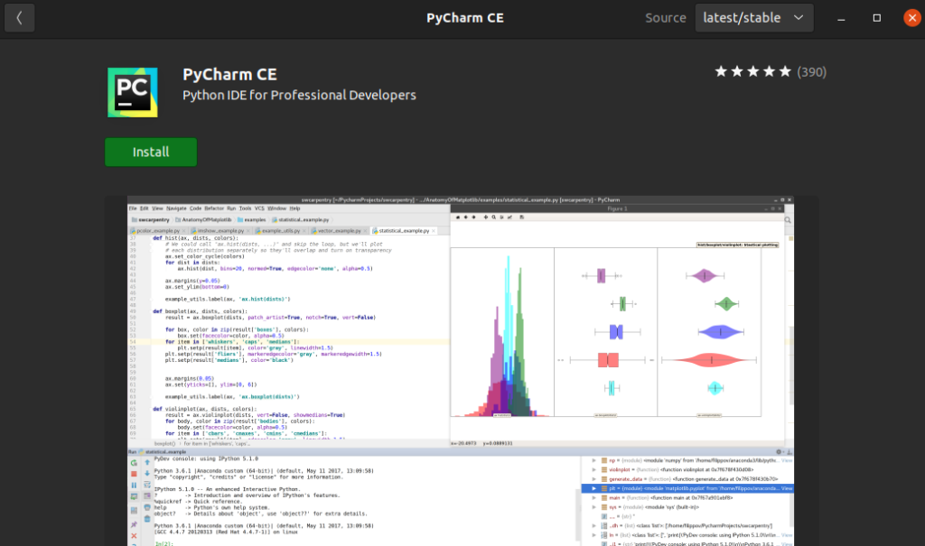 Install PyCharm Graphically