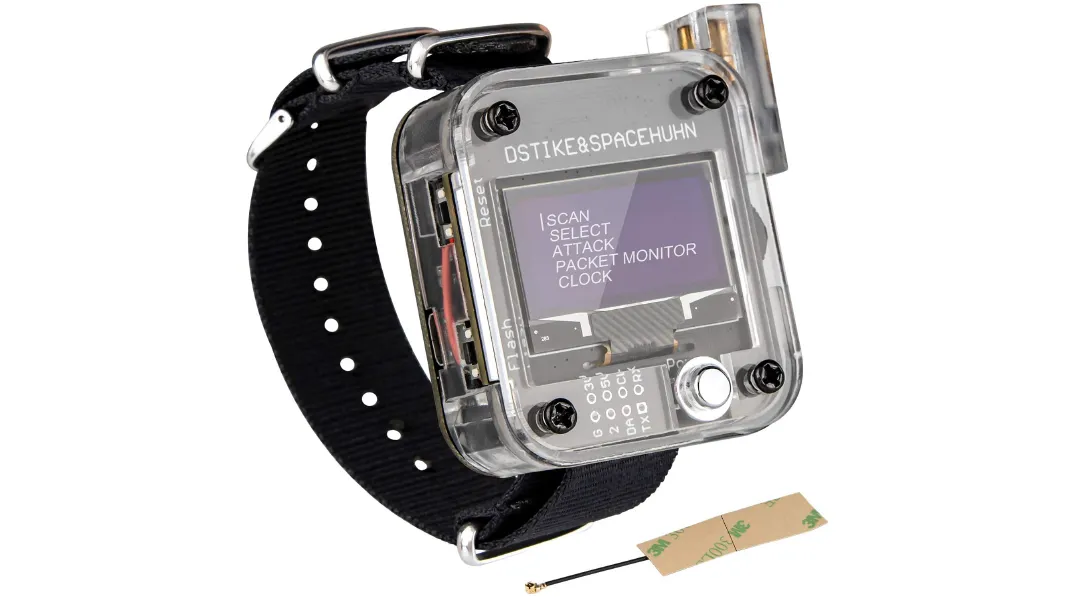 Deauther Wristwatch wifi hacking device