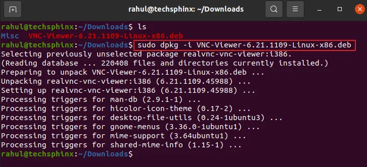 install RealVNC Viewer on Ubuntu