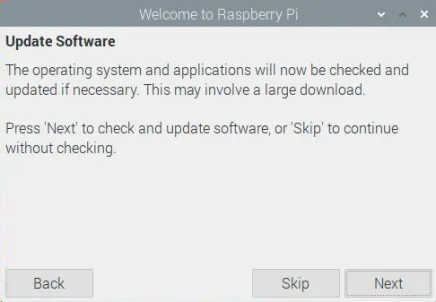 Update software Raspberry Pi