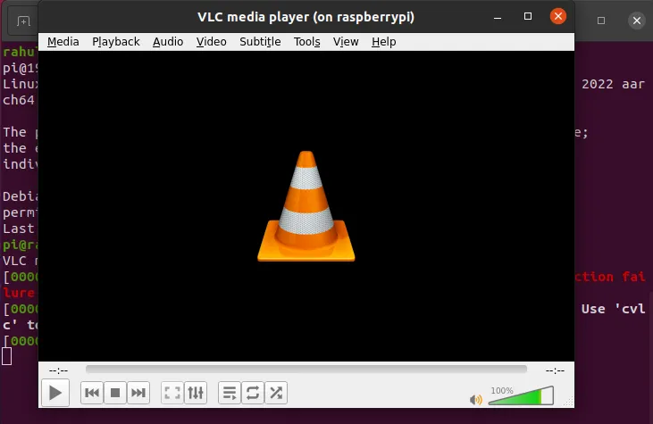 Running VLC over X11 Forwarding Linux