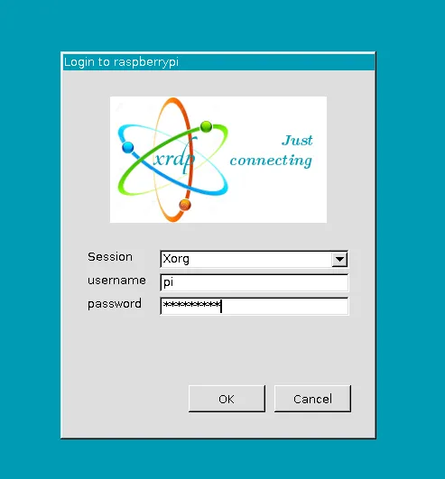 Xrdp Login Screen for Raspberry Pi