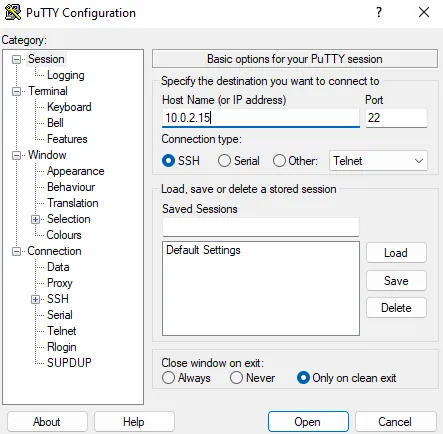 putty for ssh on Linux