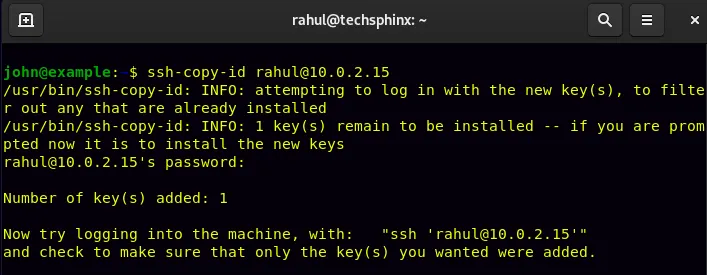 ssh-copy-id Linux