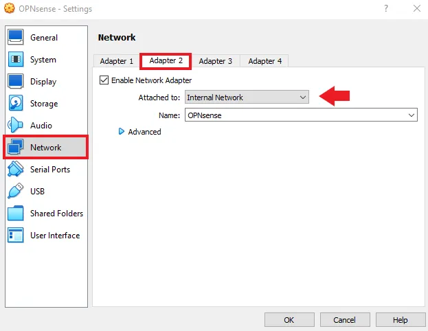 OPNsense LAN interface