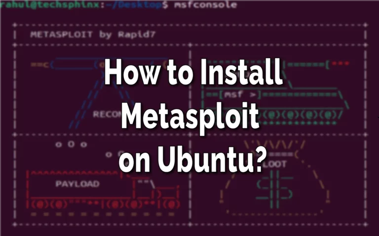 Install Metasploit on Ubuntu