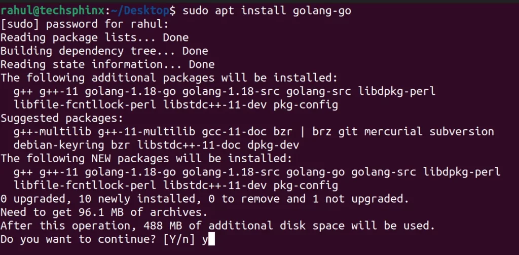 install Go on Ubuntu
